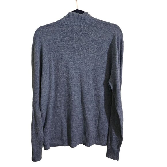 Smartwool 1/2 Zip Base Layer Sweater Blue Heather Wool Blend Size L - Picture 2 of 7